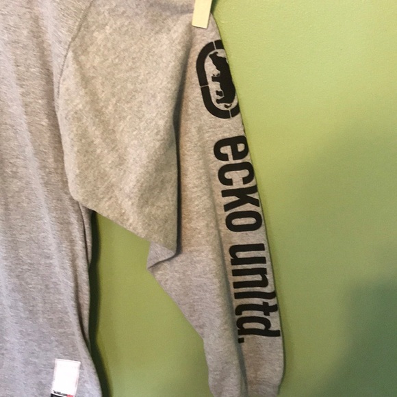 Eckō Unltd grey long sleeve T-shirt - Picture 4 of 6